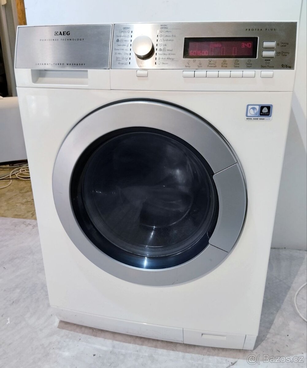 Pračka 9 kg + sušička 6 kg,  AEG Lavamat, 1600 ot./min
