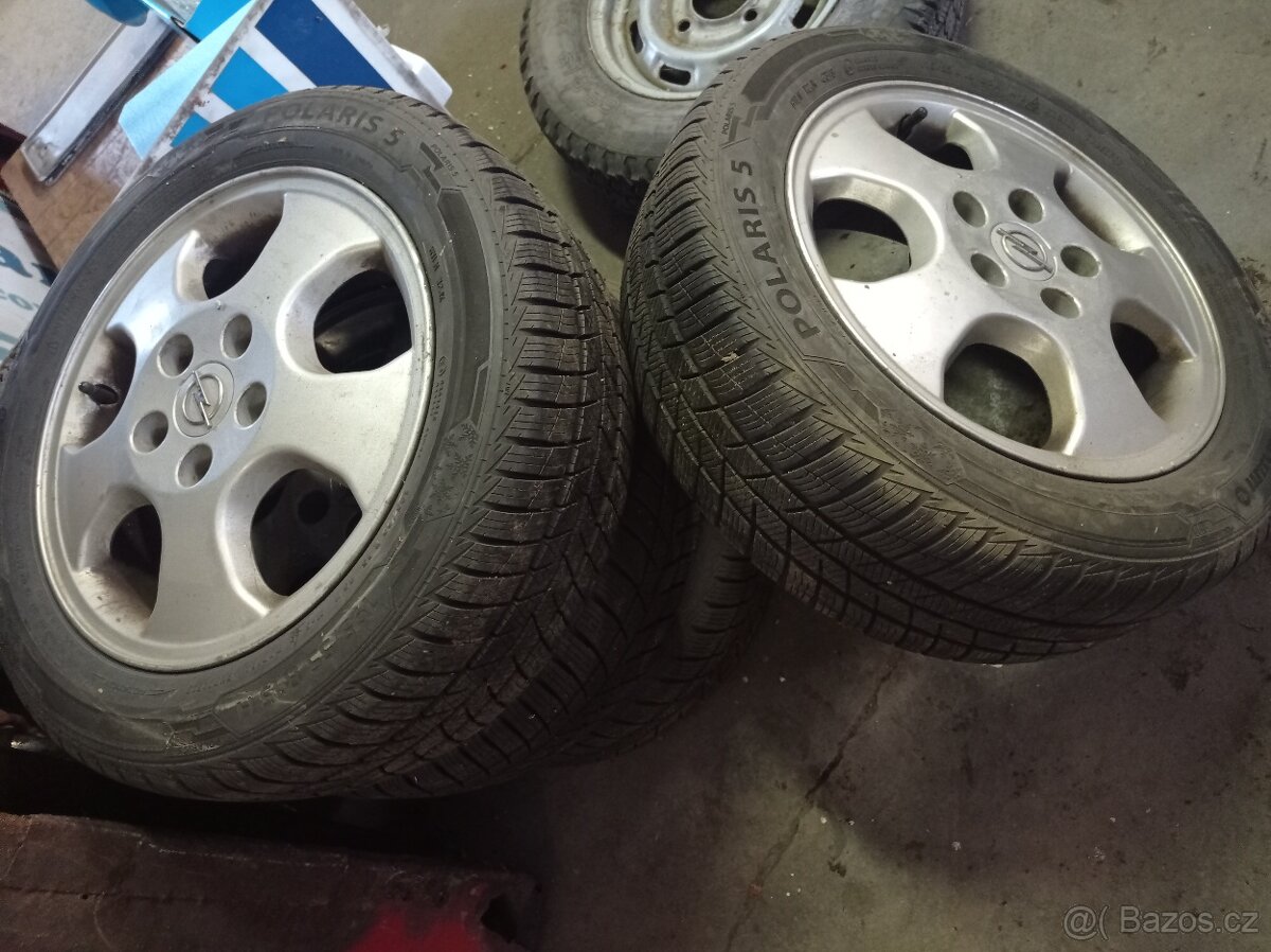 Opel Astra g - ALU ráfky a zimní pneu 195/55-15