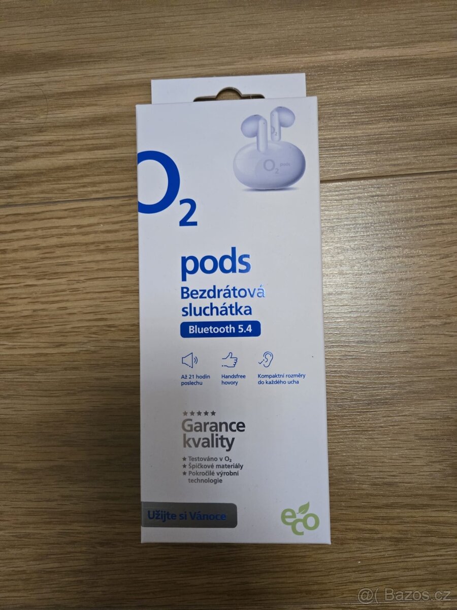 O2 Pods - bezdrátová sluchátka
