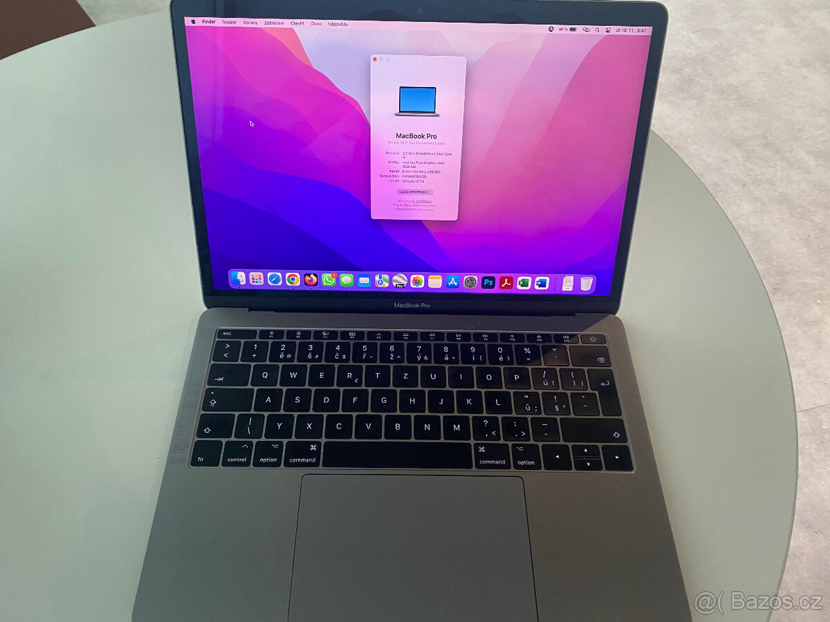 13" Apple MacBook Pro 2027 - i5/8GB/SSD 512GB - nová bateri