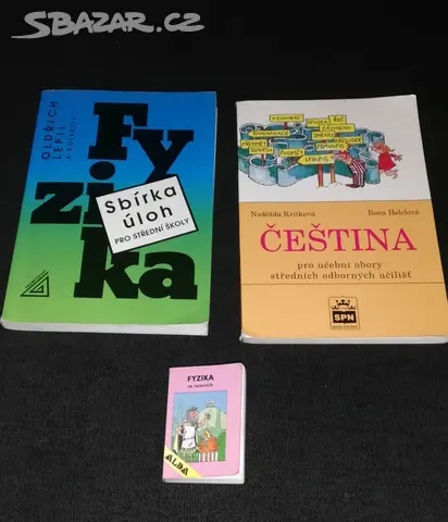 fyzika pro sš-je prodána čeština pro sou