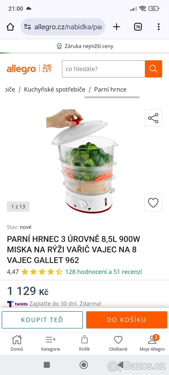 Parní hrnec Gallet