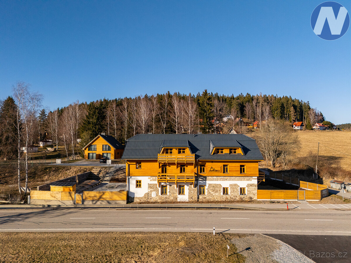 Horní Planá, prodej apartmánu 3+kk s balkónem v novém komple