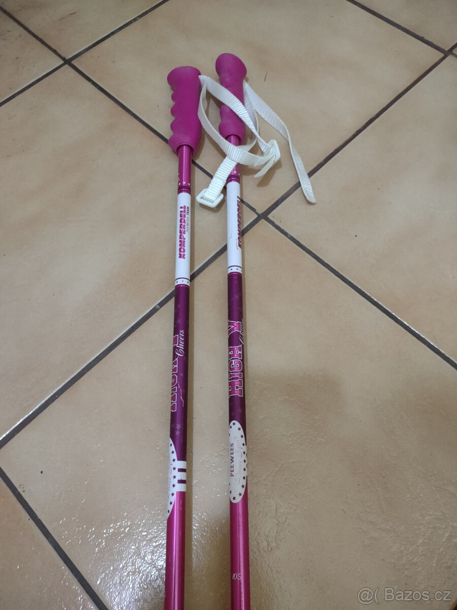 Sjezdové hůlky 105 cm, dívčí