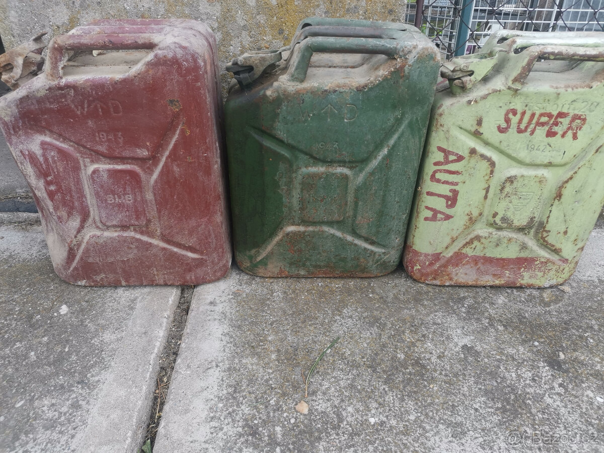 3 x 20l. valecny kanystr, 1942-43