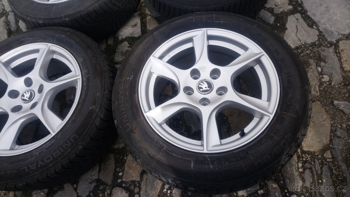 NOVÁ al kola 16 5x112 na ŠKODA + letní 205 55 16