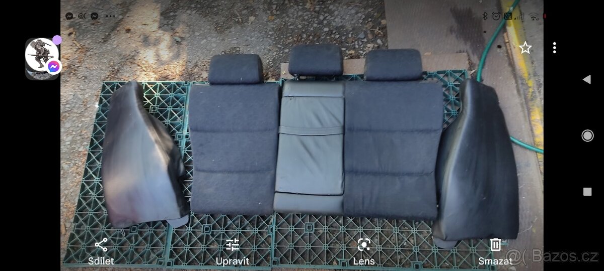 Zadní lavice E36, touring