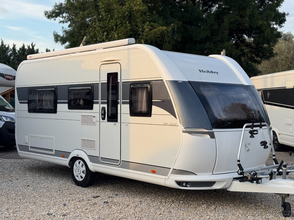 Hobby 460 LU De Luxe, Top stav, Klima, Markiza, Koberce, TV