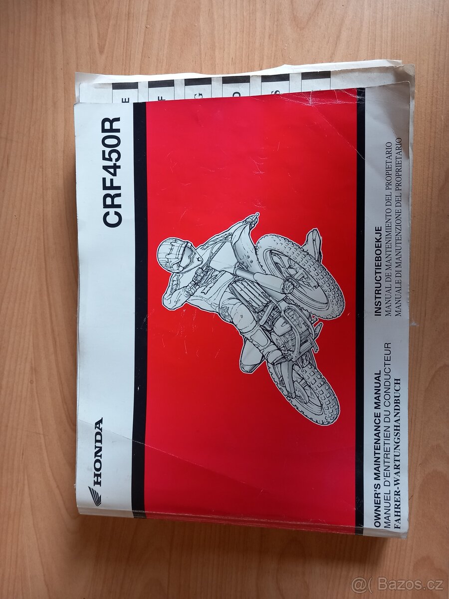 Manuál Honda CRF 450R 2004
