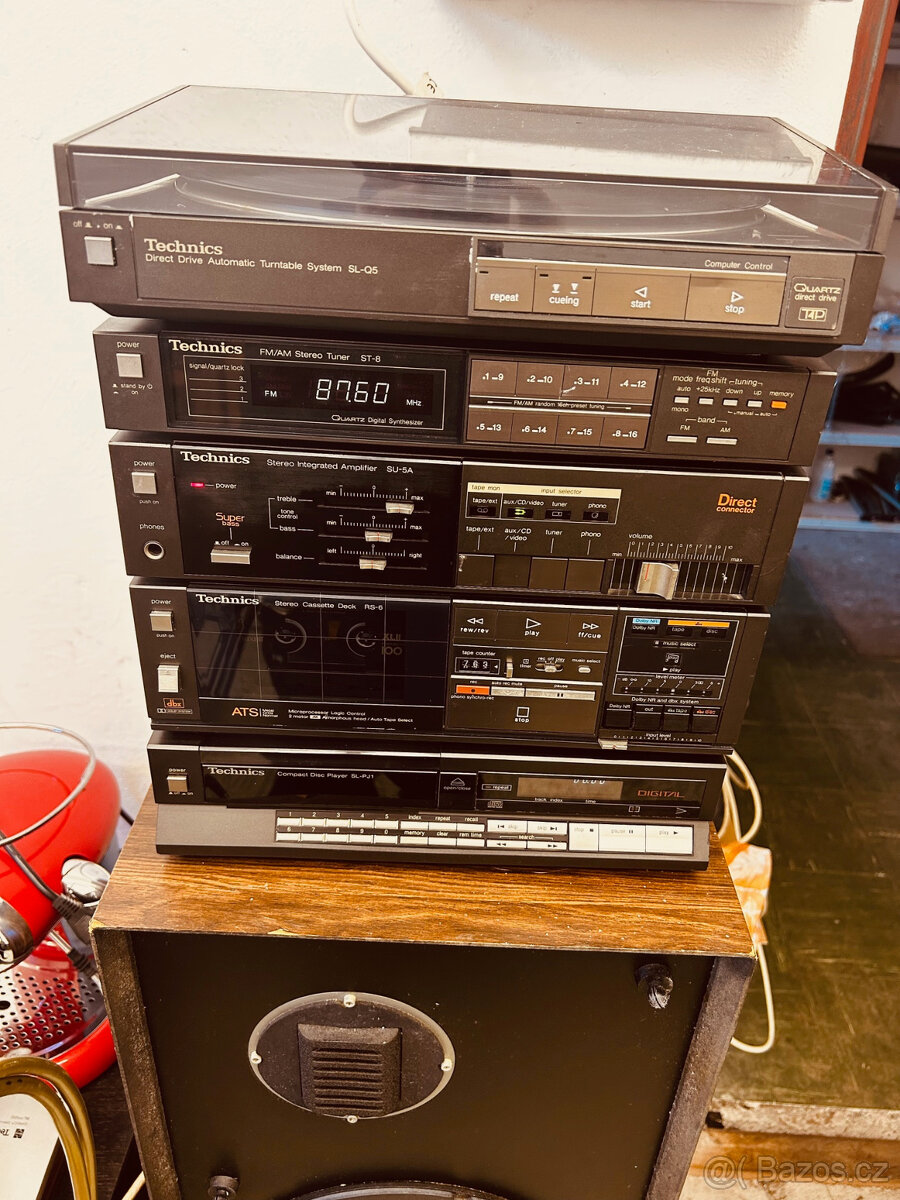 Technics midi sestava SU5A.ST8,RS6,SL-Q5,SL-PJ1,SB-X300A