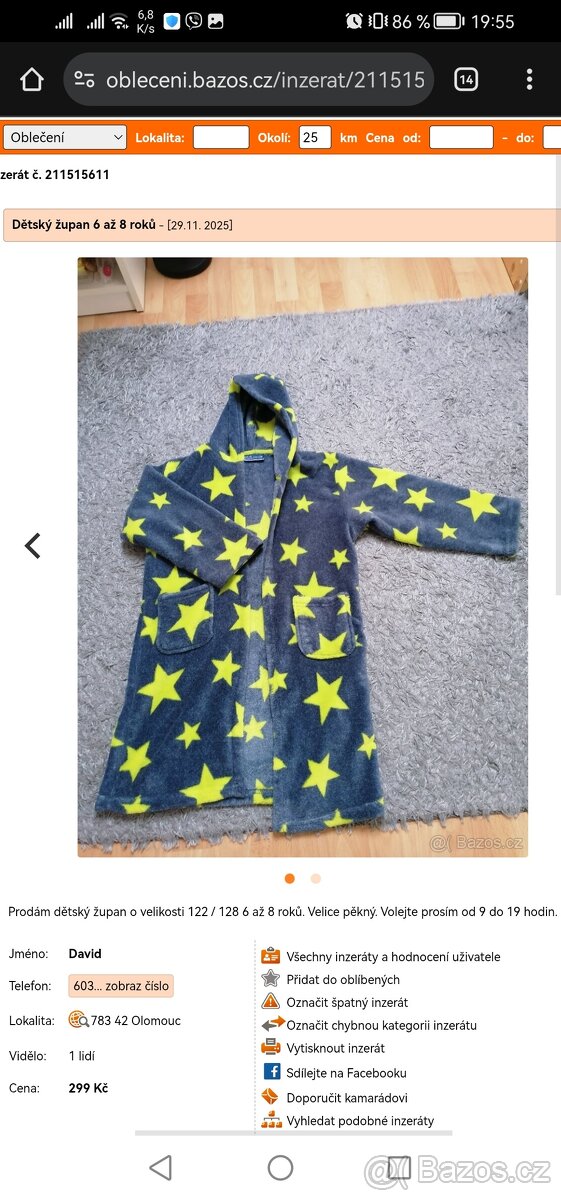 Dětský župan