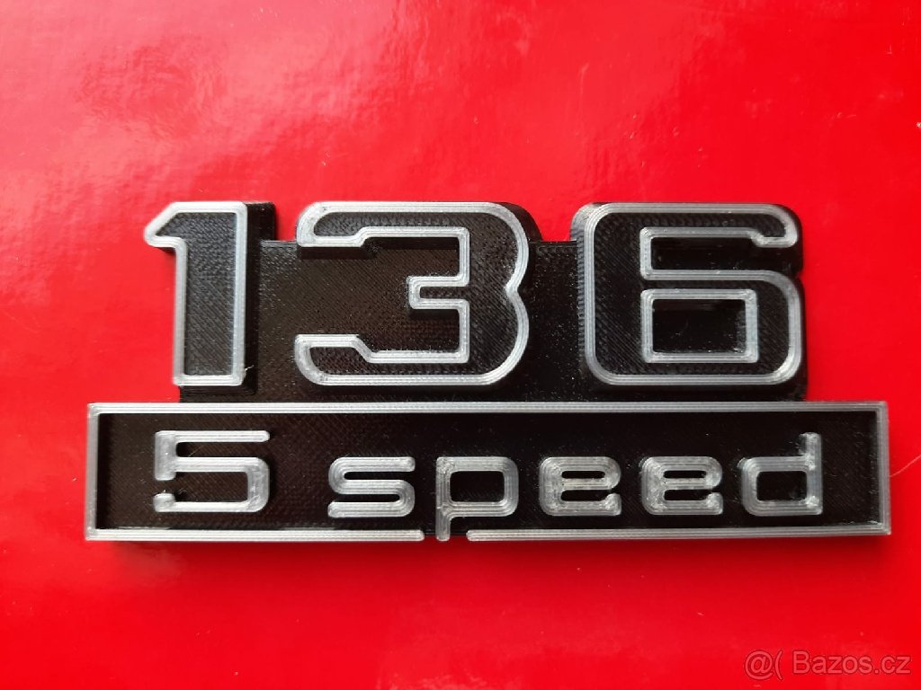 Znak na Škodu Rapid "136 5 speed"