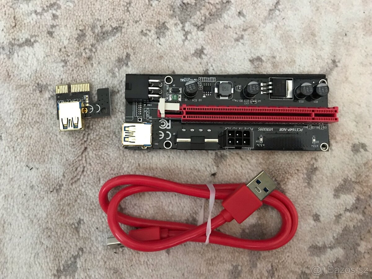 Riser PCIe x1 na PCIe x16