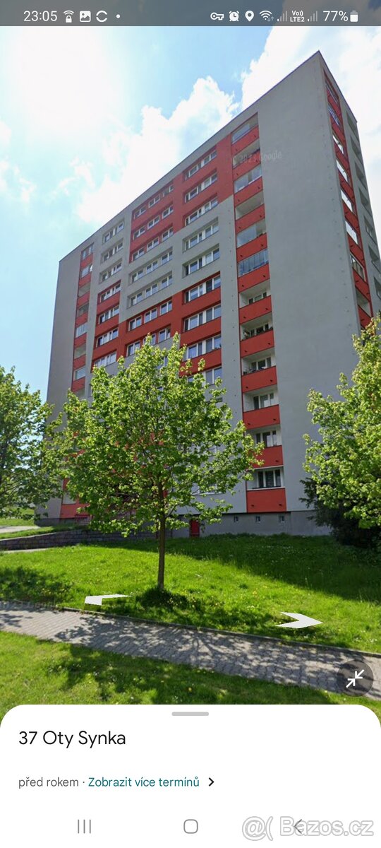 Pronájem bytové jednotky 2+1 na ulici Oty Synka