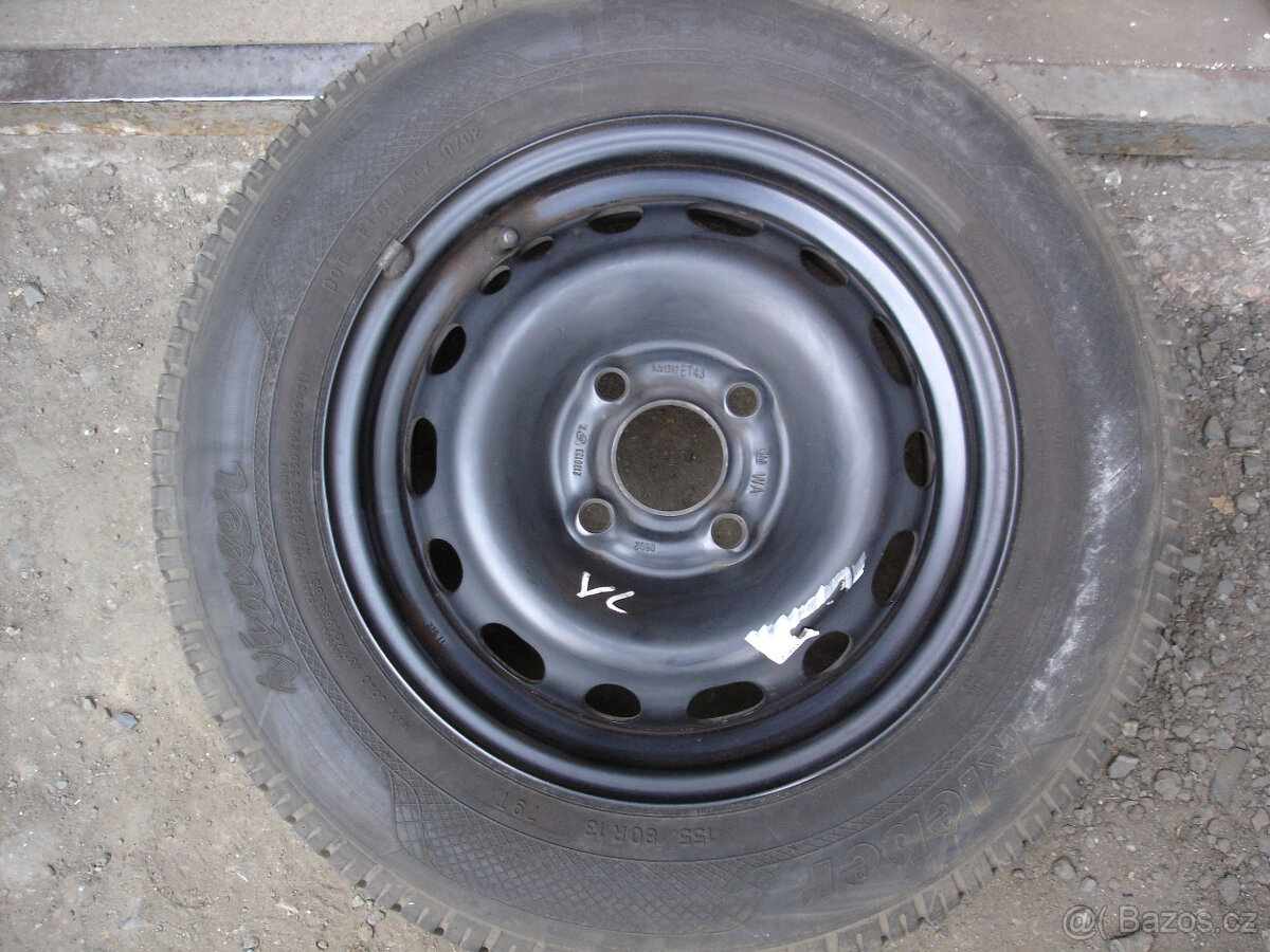 4x 13\" obutá letní kola na opel corsa c