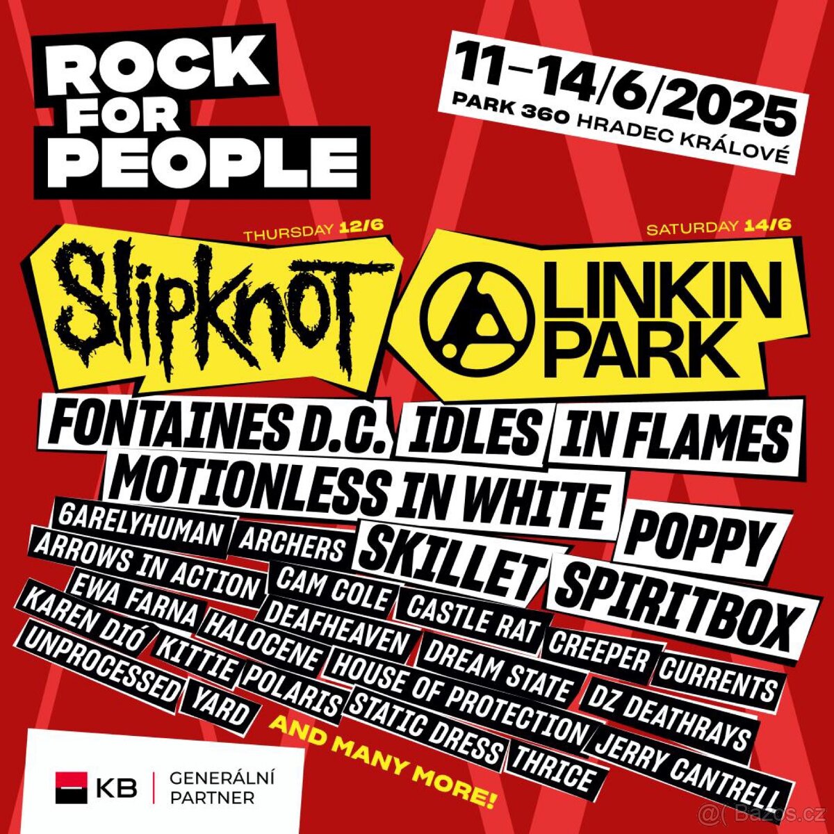 Dvě vstupenky na Rock for People 2025
