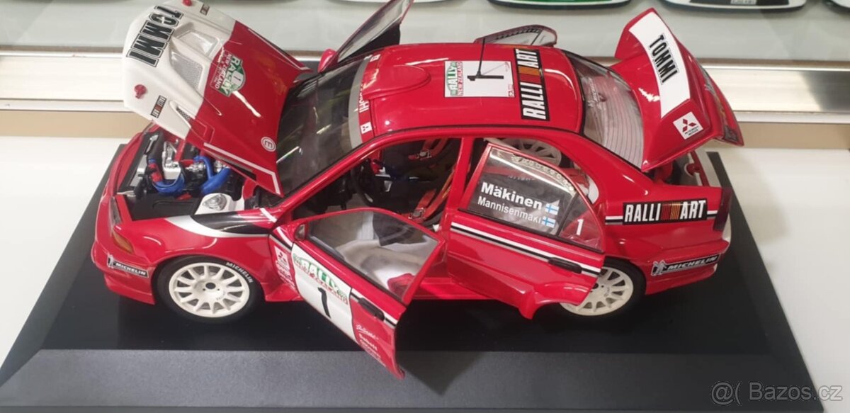 Mitsubishi Lancer evo VI 1:18 autoart rally rarita T.Makinen