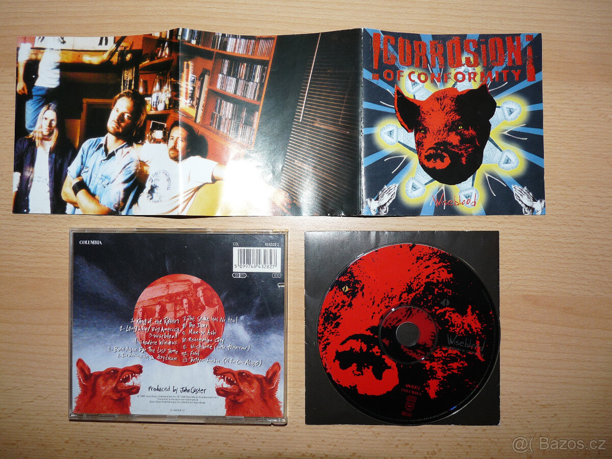 prodám CD CORROSION OF CONFORMITY-Wiseblood 1996 1.vydání