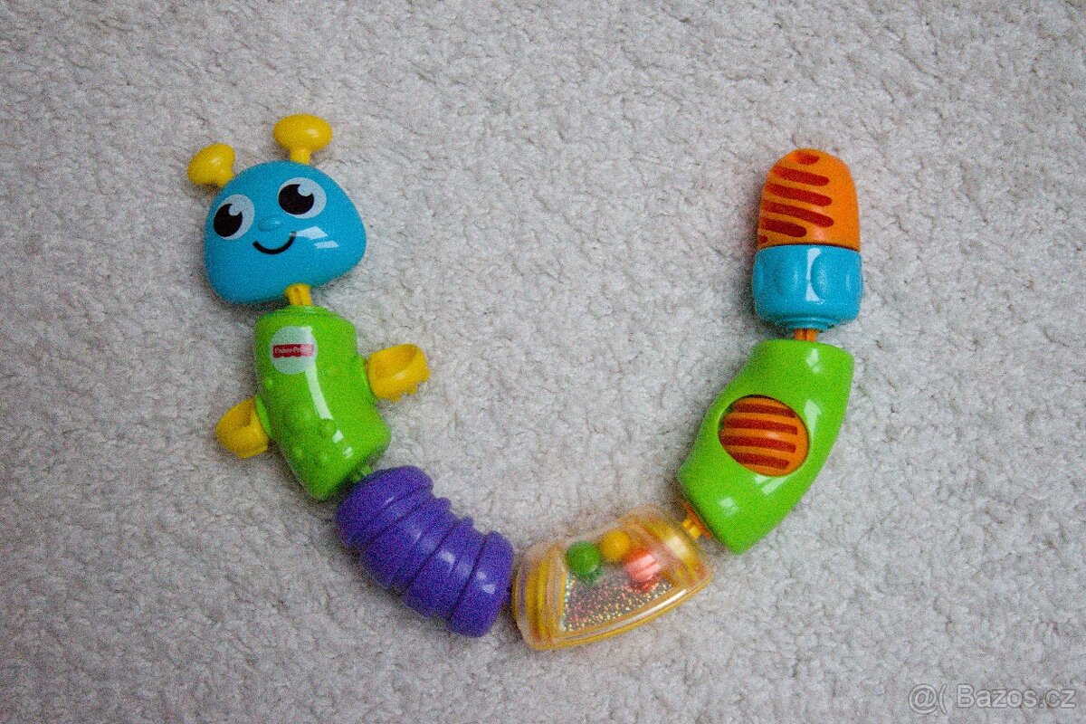 Zacvakávací housenka Fisher Price