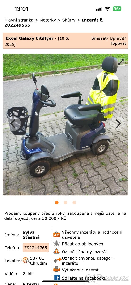 Elektrická čtyřkolka