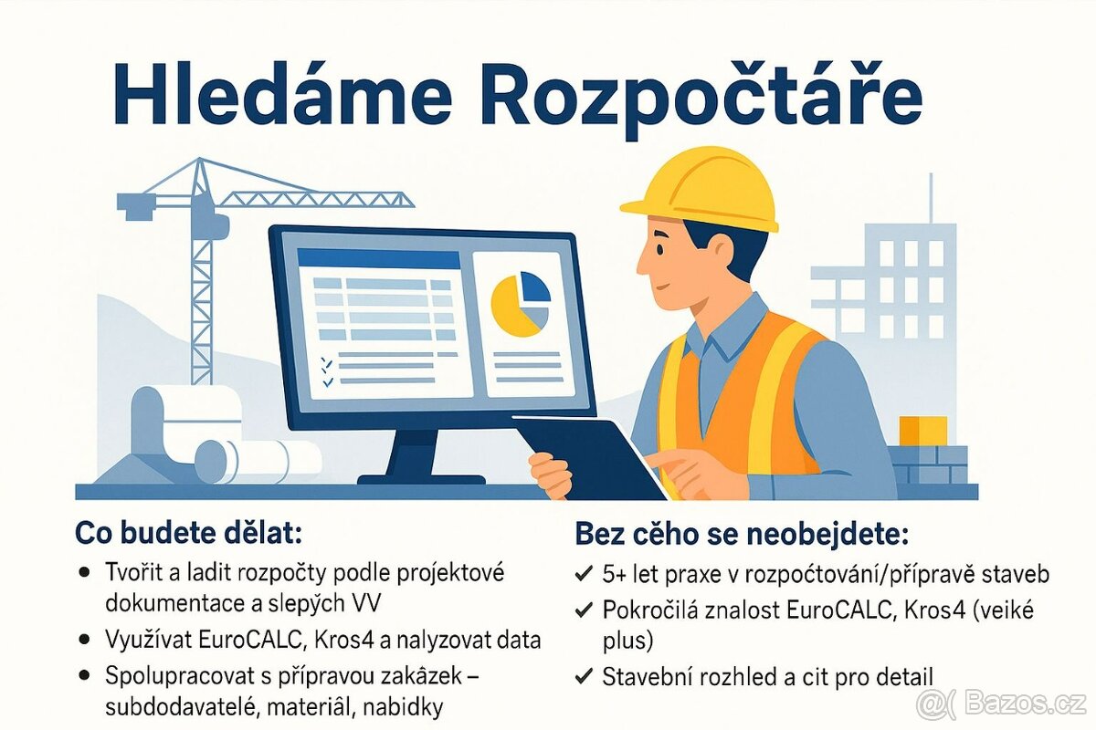 Hledáme Rozpočtáře/ Kalkulanta