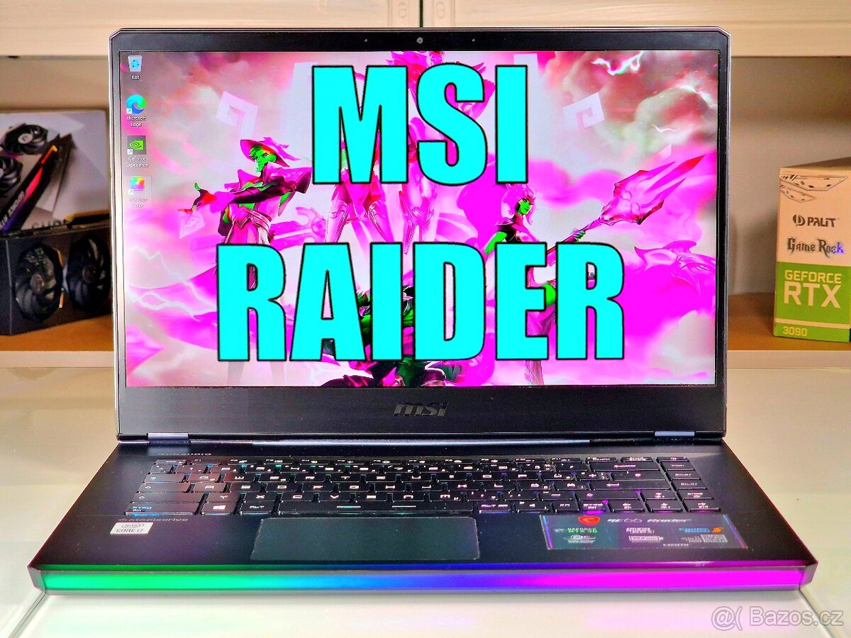 Herní notebook MSI RAIDER | RTX 3070 | i7-10870H | 300Hz