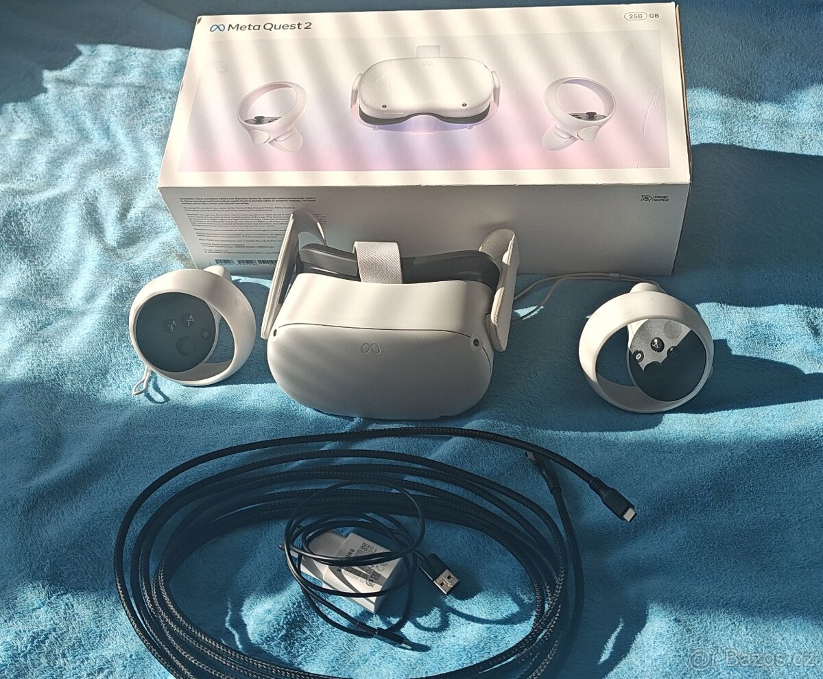 Meta quest 2 ,256 GB . + kabel na PC
