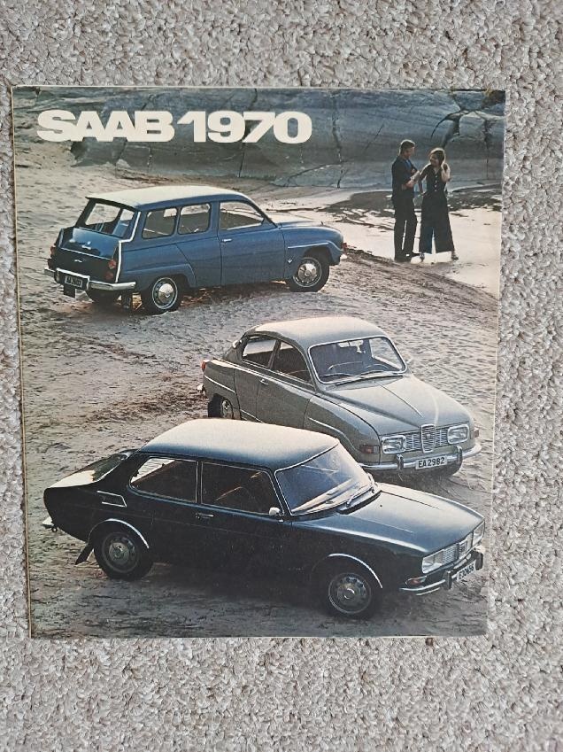 Prospekt automobilů SAAB 1970, dobový, originální