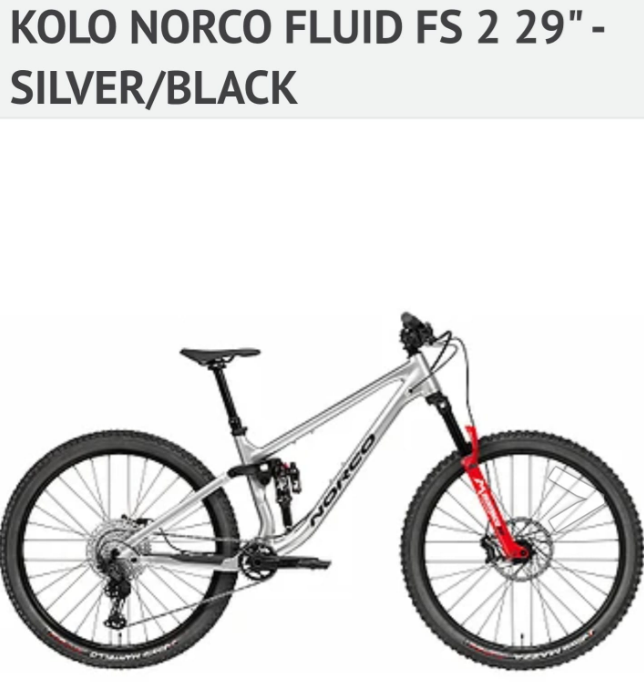 Převodový system - kolo Norco Fluid FS 2 29"
