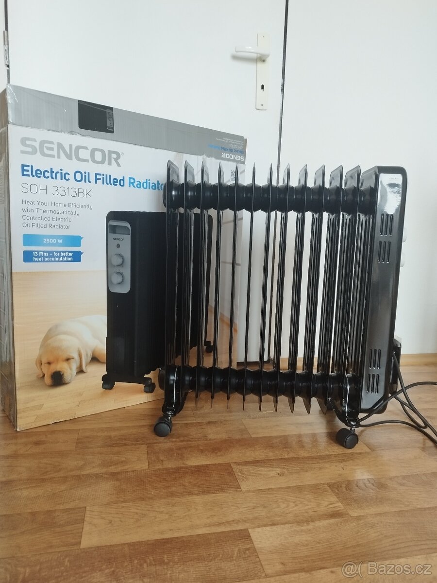 Olejový radiátor Sencor SOH 3313BK černý