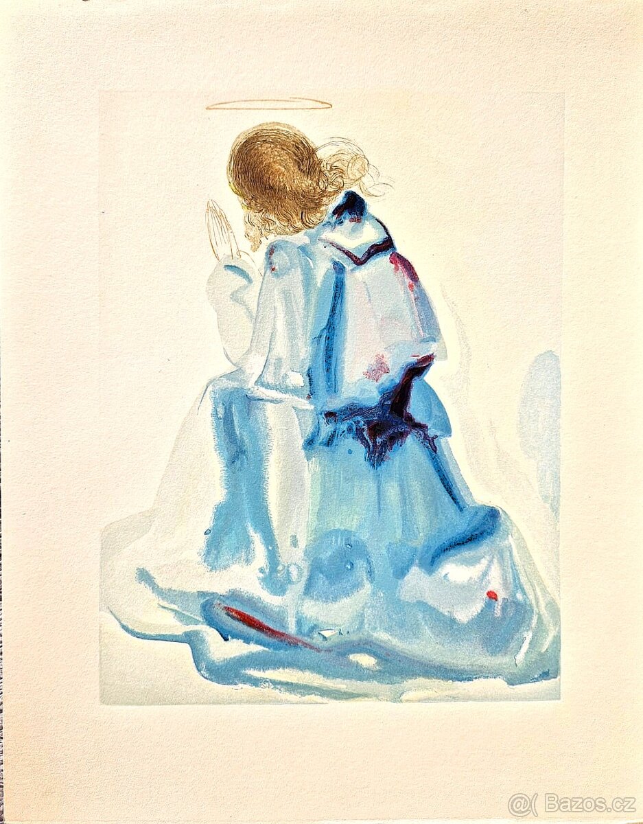 SALVADOR DALI - Anjel (Božská komédia - Dante) surrealizmus