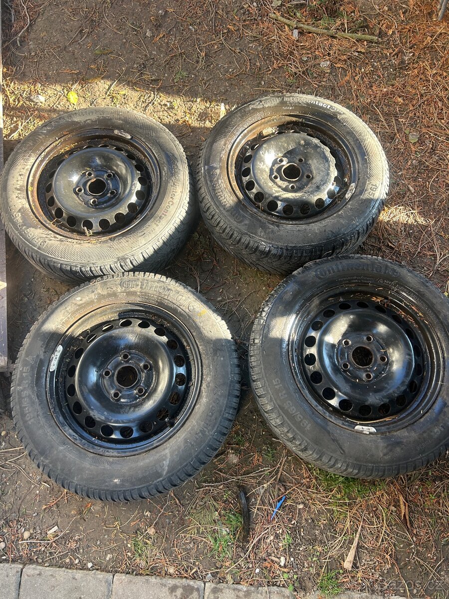 5x112 4ks zimní kol R15 s pneu 195/65/15