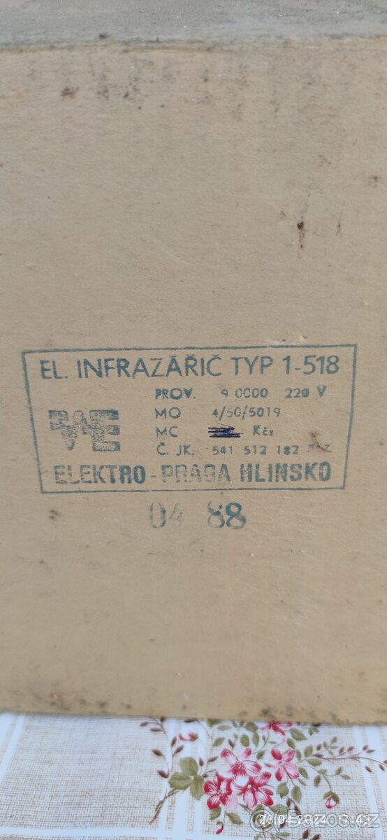 ETA elektrický koupelnový infrazářič 518-02