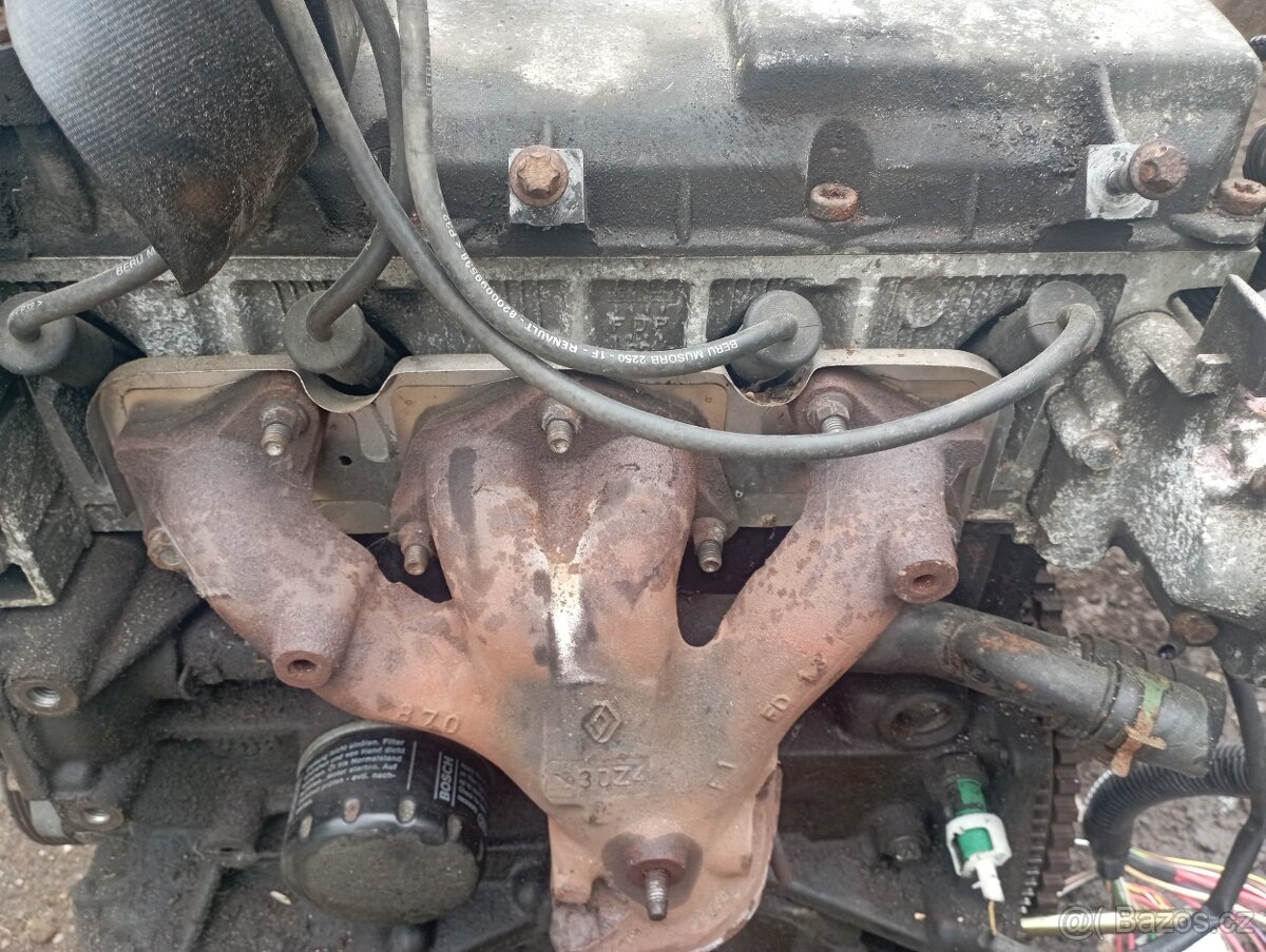 Renault Dacia 1.4 - kompletní motor typ K7J  , převodovka