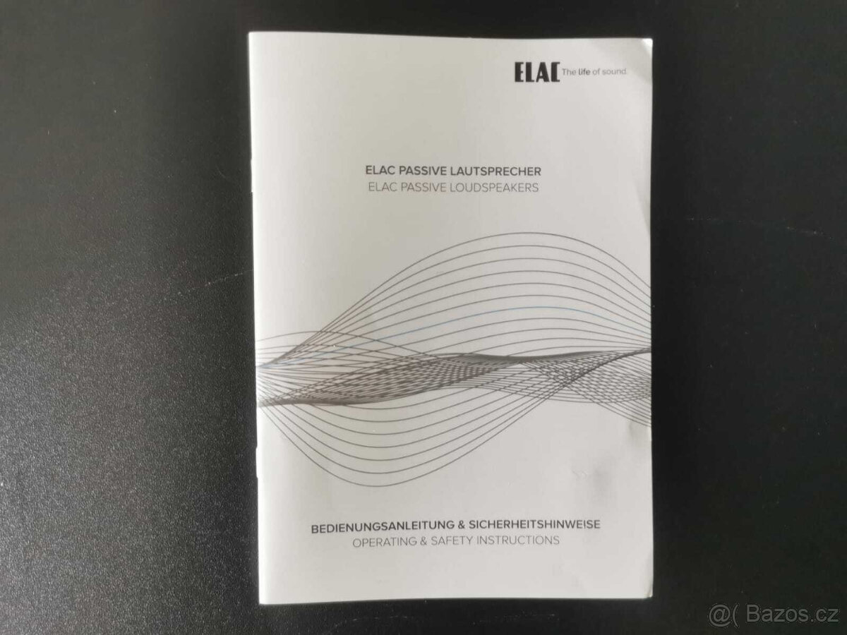 Elac Vela FS 407 High End sloupový reproduktor v černém vyso