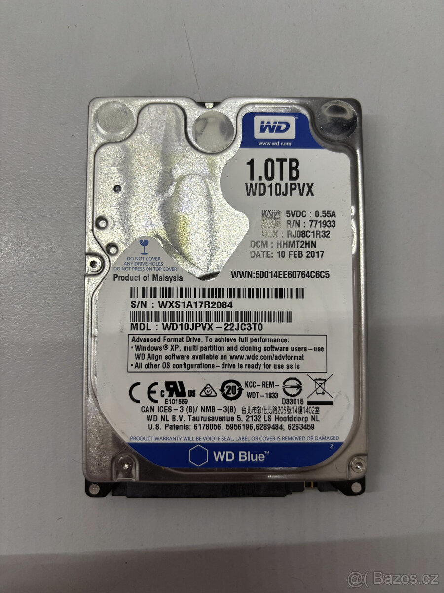 WD Blue 1TB, WD10JPVX