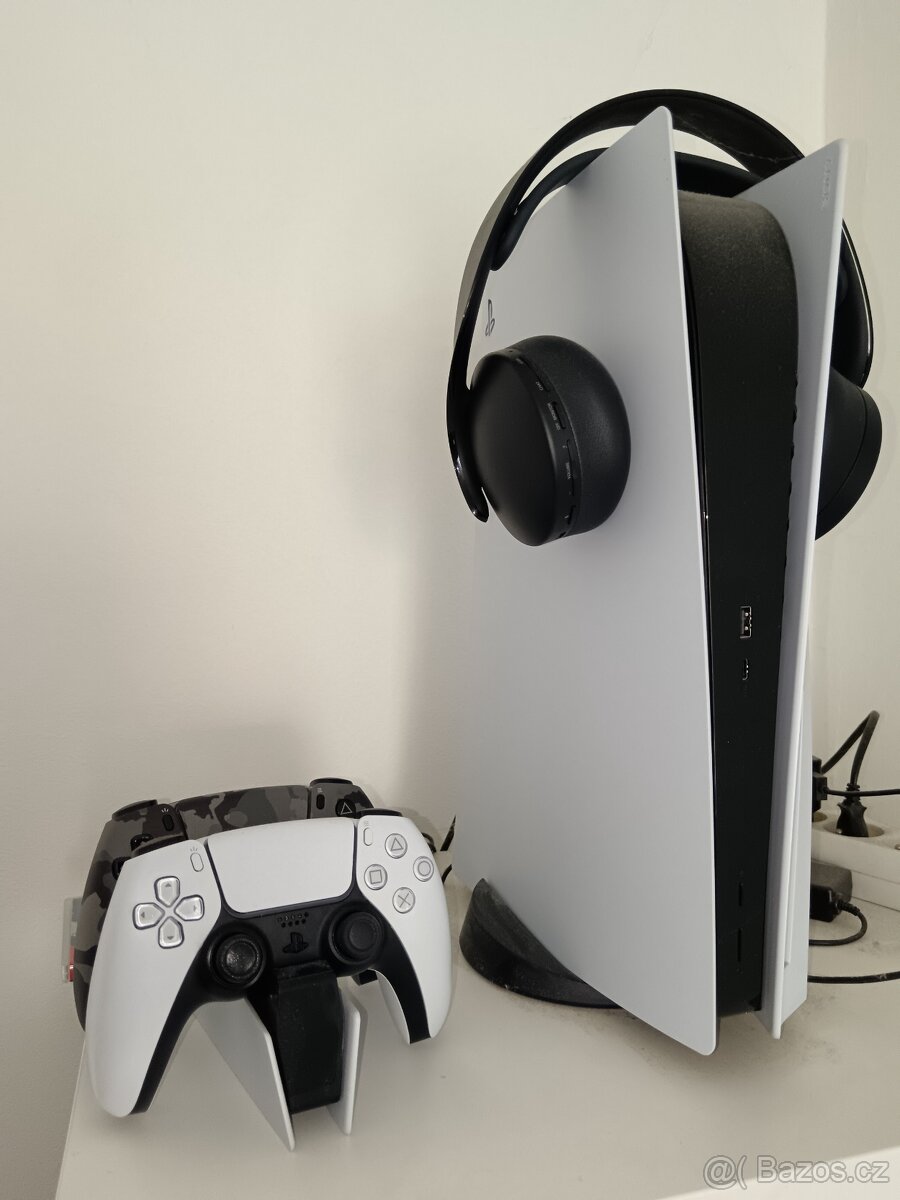 Playstation 5 + sluchatka pulse 2x ovladac