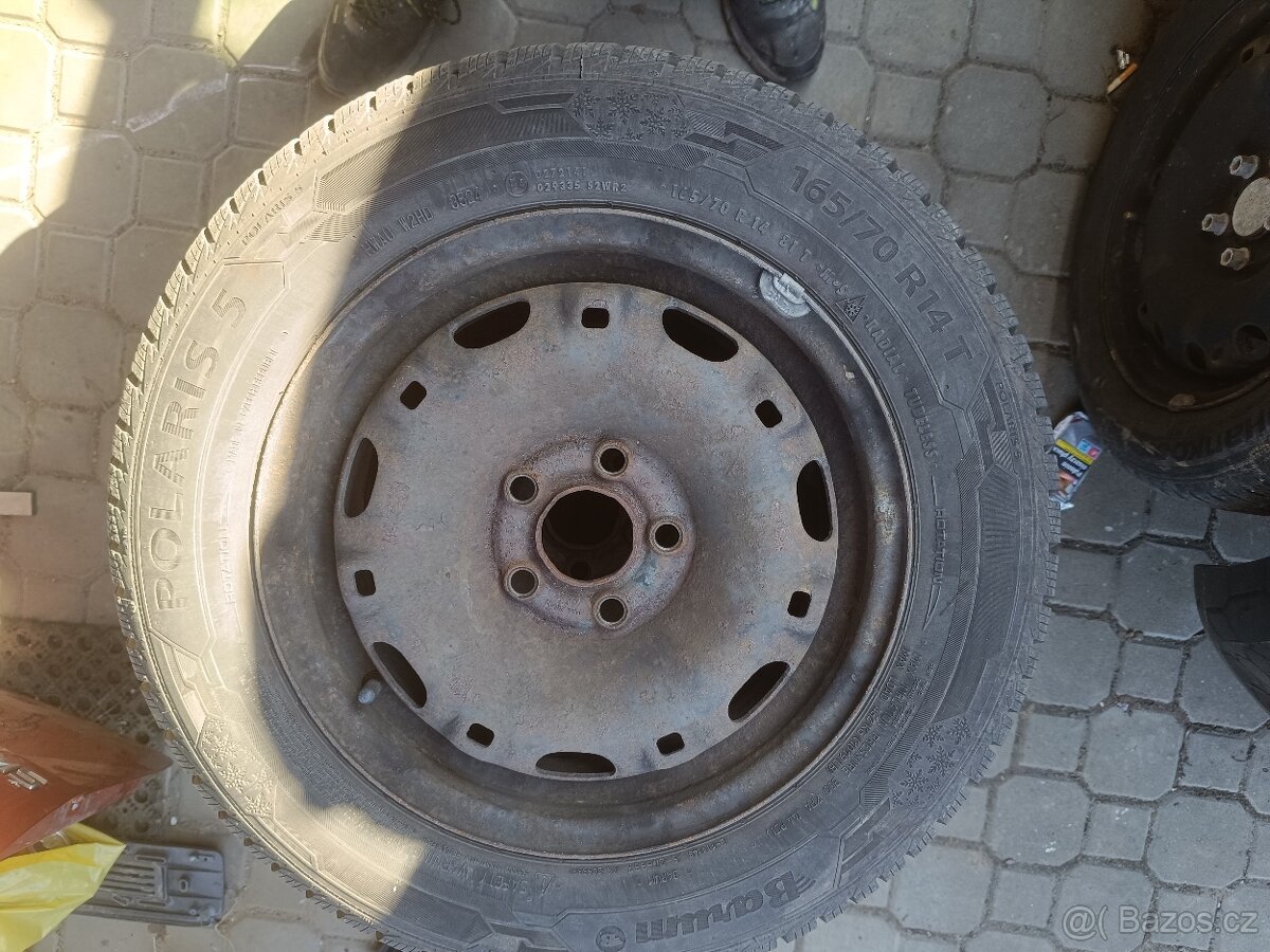 Sada plechových kol škoda Fabia 5x100