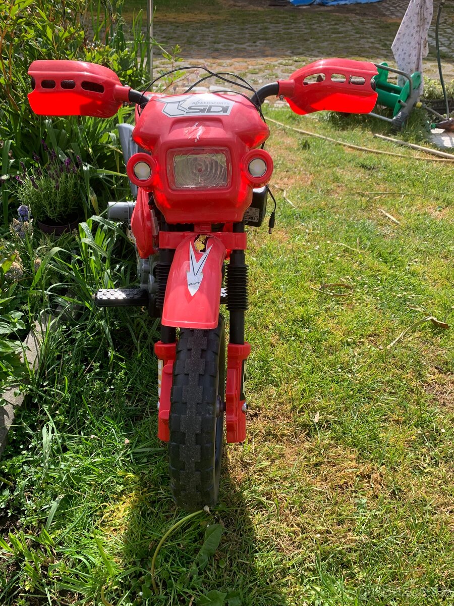 Dětská motorka na dobíjení
