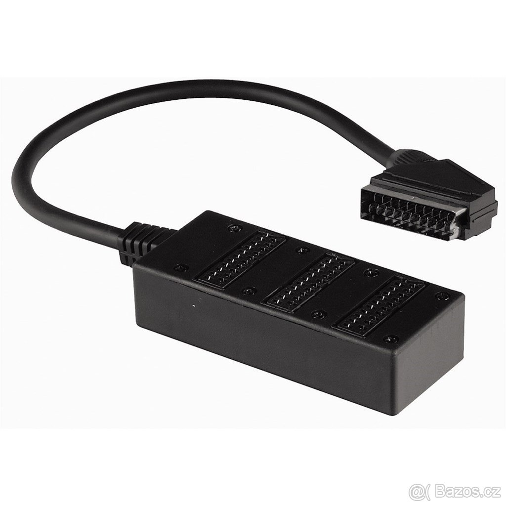 SCART rozbočovač 3násobný, 0,5m