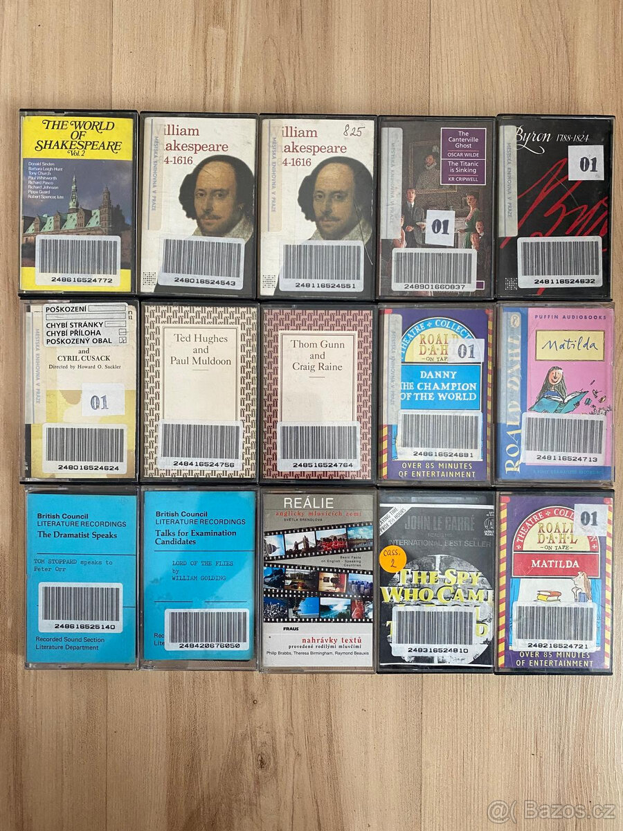 Audio kazety Anglická próza a básně (35ks)