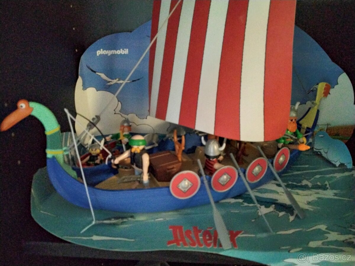 Playmobil asterix loď pirátu