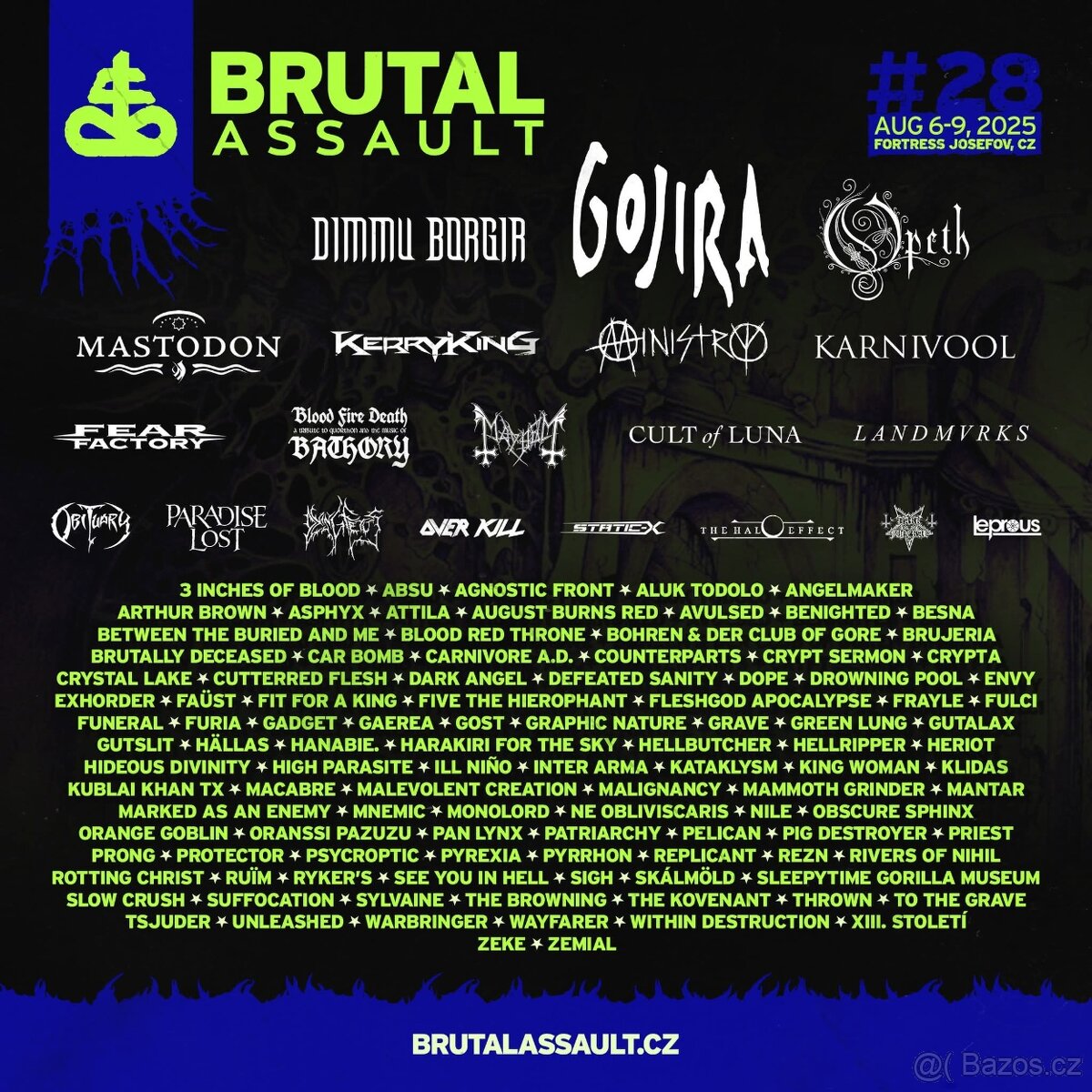 Celofestivalová vstupenka na BRUTAL ASSAULT + BONUS za 559,-