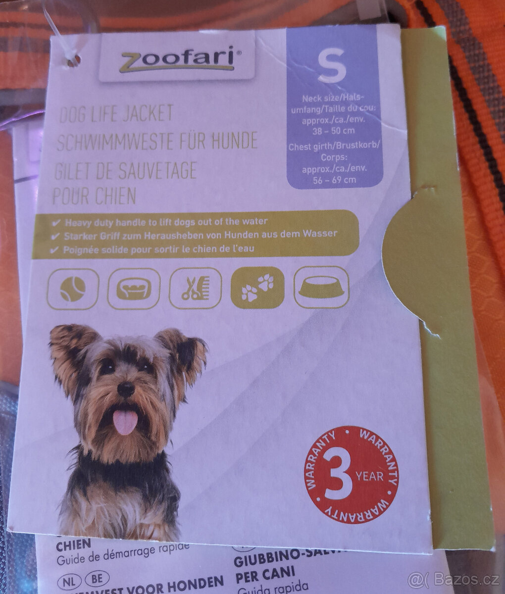 Plavací plovací vesta pro psa Zoofari S