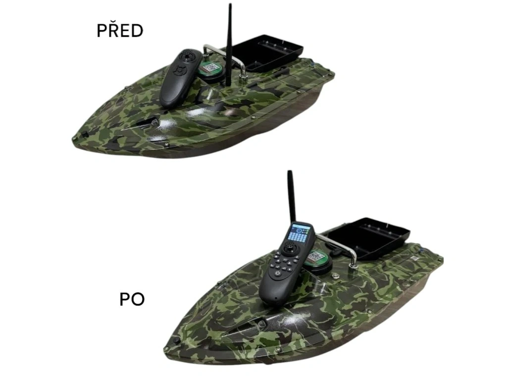 Zavážecí lodička, Úpráva lodičky na GPS