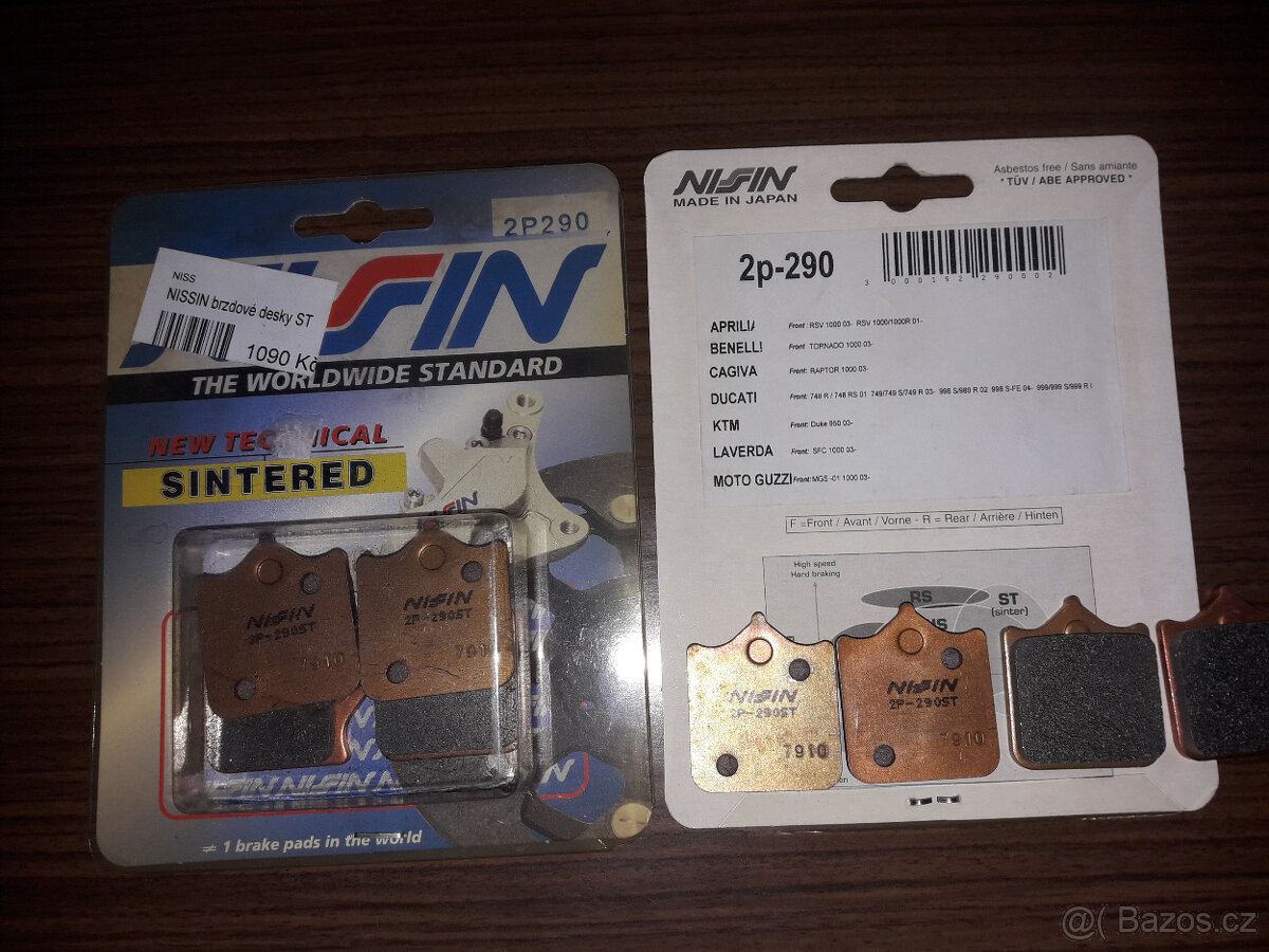 Nissin brzdové desky nové