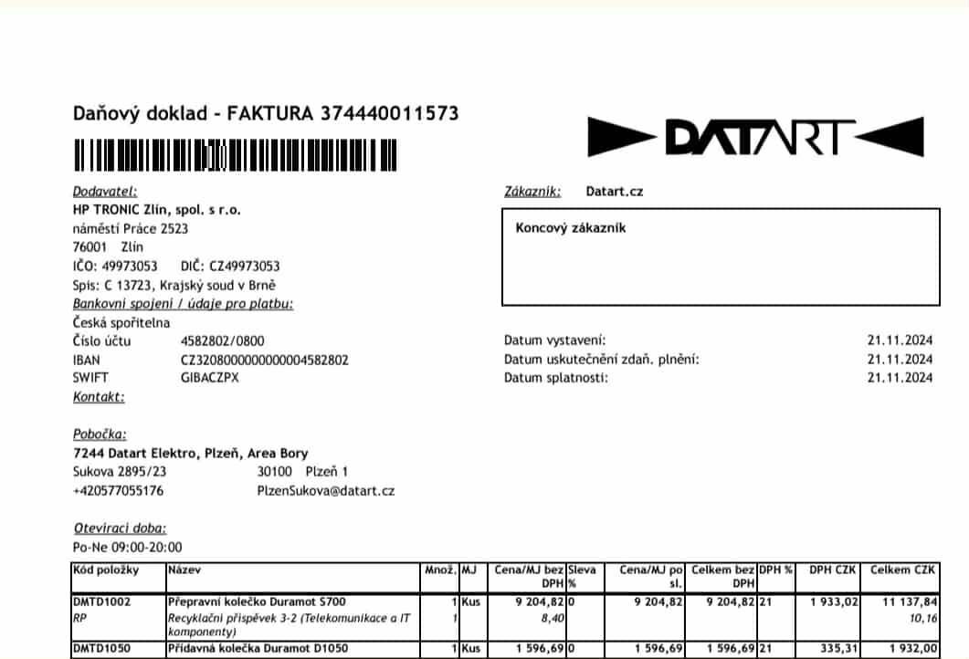 Elektrické motorové kolečko Duramot S700