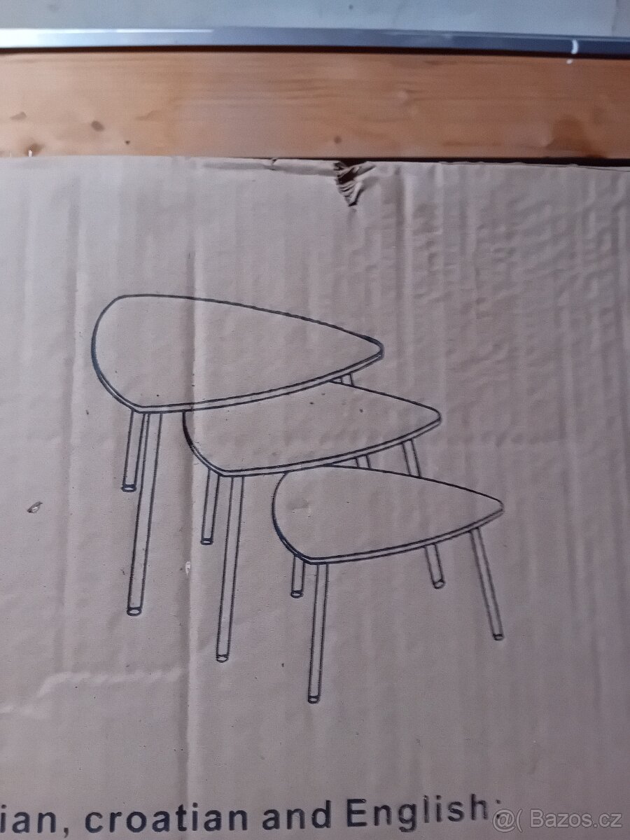 Sada tří stolečků NOVÉ ORIG. ZABALENÉ