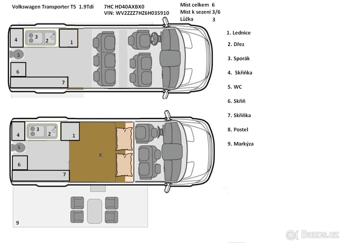 Nabízím obytný automobil VW