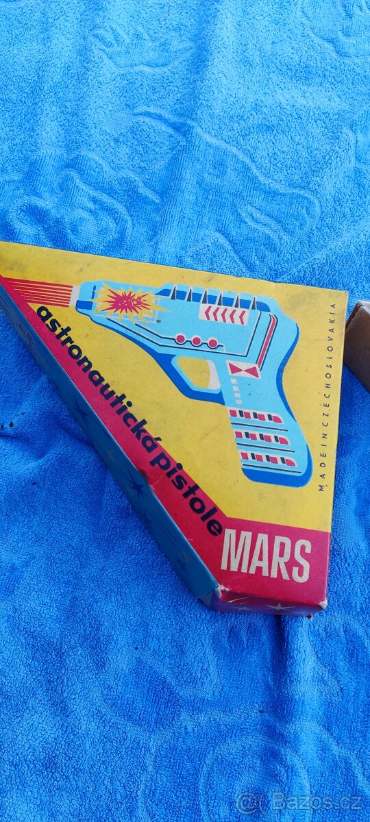 Retro hračka astronautická pistole Mars